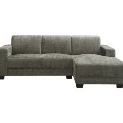 Hoekbanken-Leen Bakker Bank Aberdeen met chaise longue rechts - Cremona - grijs