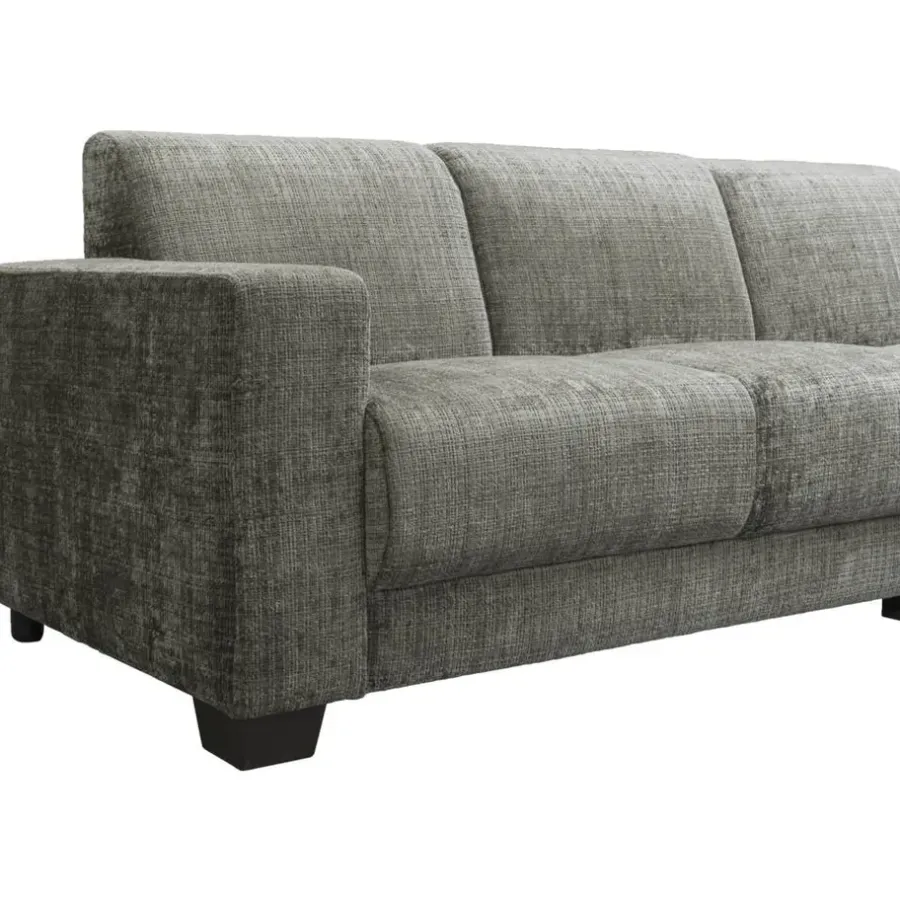 Hoekbanken-Leen Bakker Bank Aberdeen met chaise longue rechts - Cremona - grijs