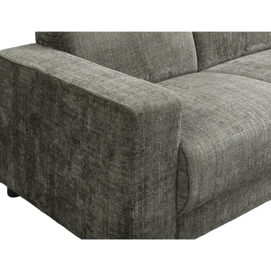 Hoekbanken-Leen Bakker Bank Aberdeen met chaise longue rechts - Cremona - grijs