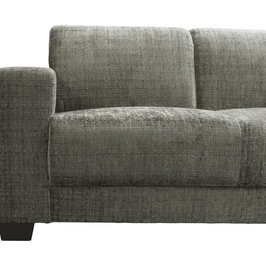 Hoekbanken-Leen Bakker Bank Aberdeen met chaise longue rechts - Cremona - grijs