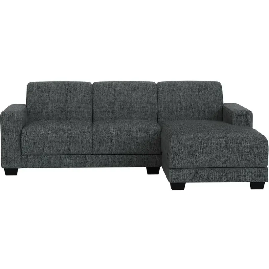 Leen Bakker Bank Aberdeen met chaise longue rechts - Kansas - grijs