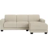 Leen Bakker Bank Aberdeen met chaise longue rechts - Kansas - crème