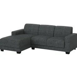 Hoekbanken-Leen Bakker Bank Aberdeen met chaise longue links - Kansas - grijs