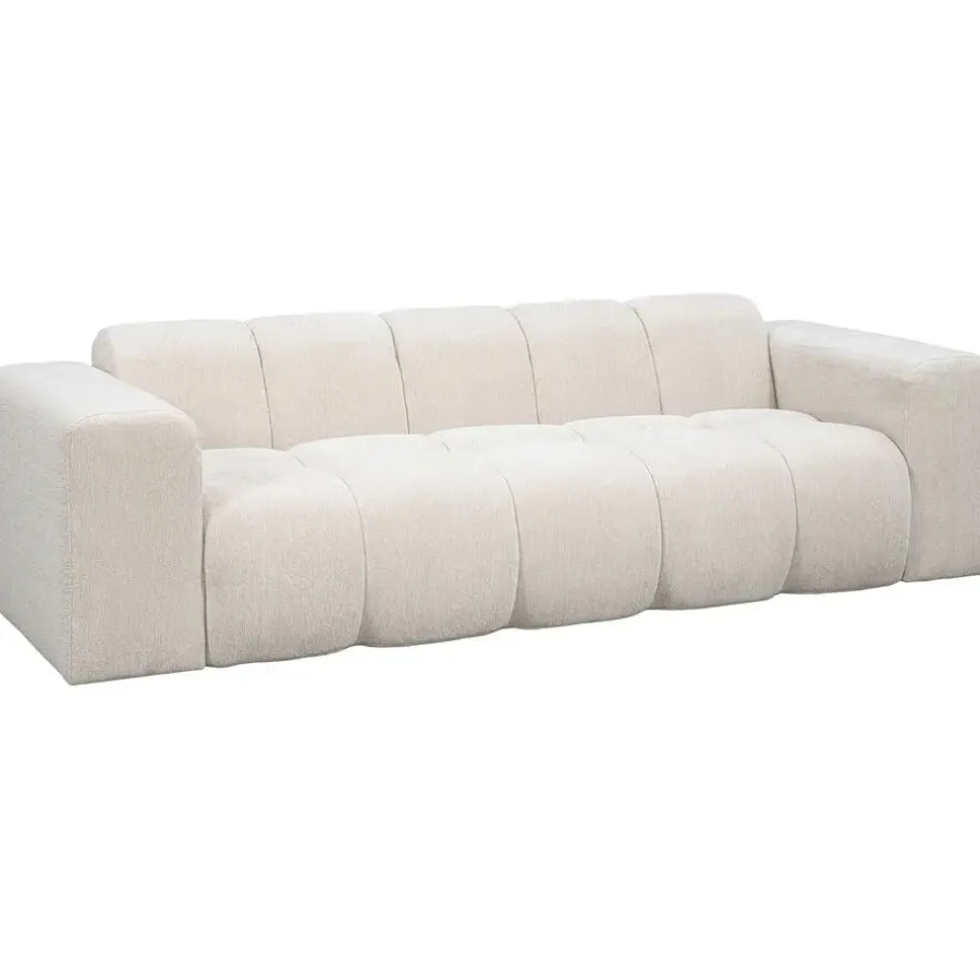 Leen Bakker Bank Beau 3-zits - stof Raven - beige
