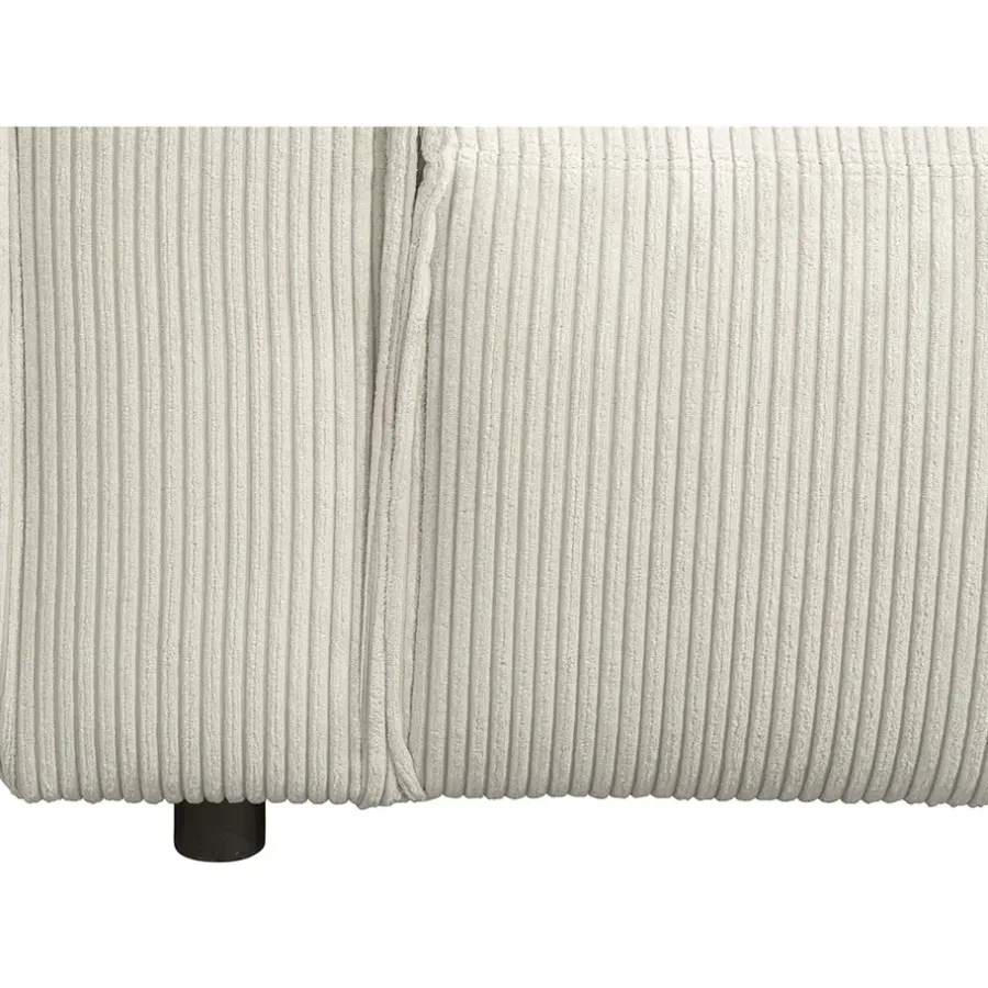 Hoekbanken-Leen Bakker Bank Brooklyn met chaise longue rechts - Soop - crème