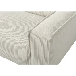 Leen Bakker Bank Brooklyn met chaise longue links - Soop - crème