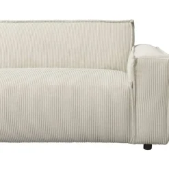 Leen Bakker Bank Brooklyn met chaise longue links - Soop - crème