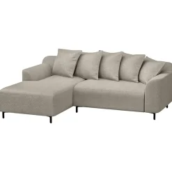 Hoekbanken-Leen Bakker Bank Elsa met chaise longue links - stof Anthology - beige
