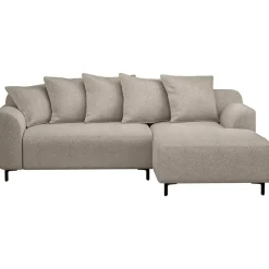 Hoekbanken-Leen Bakker Bank Elsa met chaise longue rechts - stof Anthology - beige