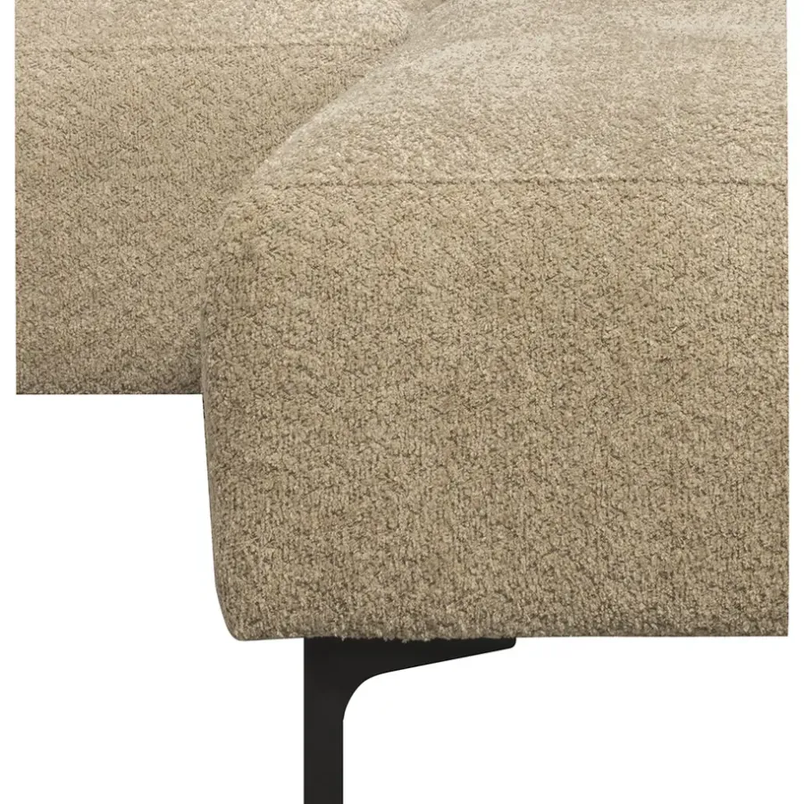 Hoekbanken-Leen Bakker Bank Elsa met chaise longue rechts - taupe