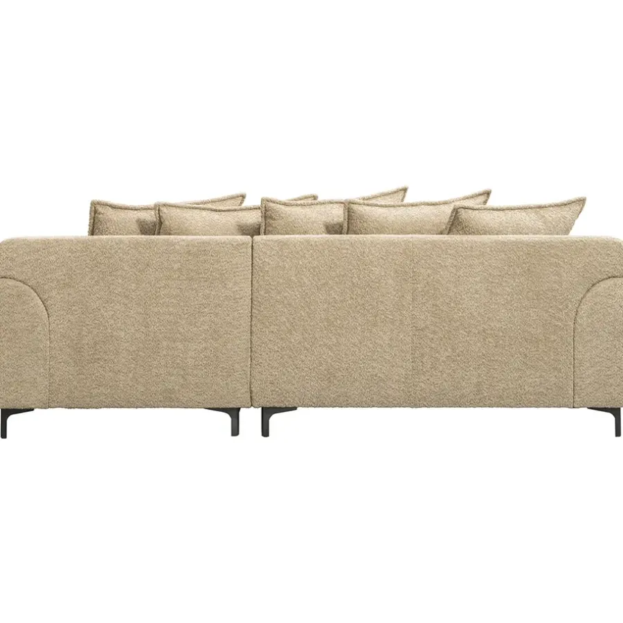 Hoekbanken-Leen Bakker Bank Elsa met chaise longue rechts - taupe