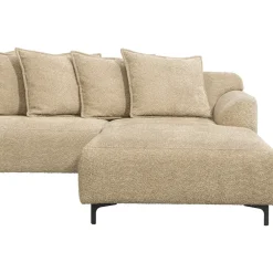 Hoekbanken-Leen Bakker Bank Elsa met chaise longue rechts - taupe