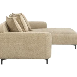Hoekbanken-Leen Bakker Bank Elsa met chaise longue rechts - taupe