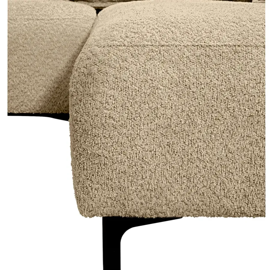 Hoekbanken-Leen Bakker Bank Elsa met chaise longue rechts - taupe