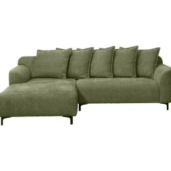 Hoekbanken-Leen Bakker Bank Elsa met chaise longue links - stof Anthology - groen