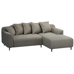 Leen Bakker Bank Elsa met chaise longue rechts - stof Eden - taupe