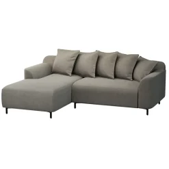 Leen Bakker Bank Elsa met chaise longue links - stof Eden - taupe