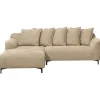 Hoekbanken-Leen Bakker Bank Elsa met chaise longue links - stof Anthology - taupe