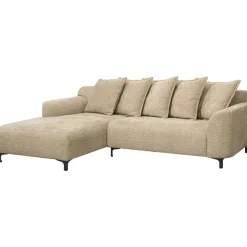 Hoekbanken-Leen Bakker Bank Elsa met chaise longue links - stof Anthology - taupe