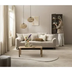 2,5 En 3-Zits Banken-Leen Bakker Bank Elsa 3-zits - stof Anthology - beige