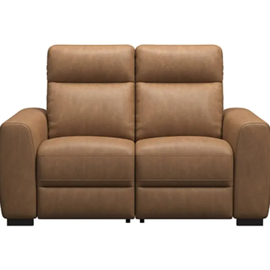 2-Zits Banken-Leen Bakker Bank James elektrisch verstelbaar 2-zits - stof Supple - cognac