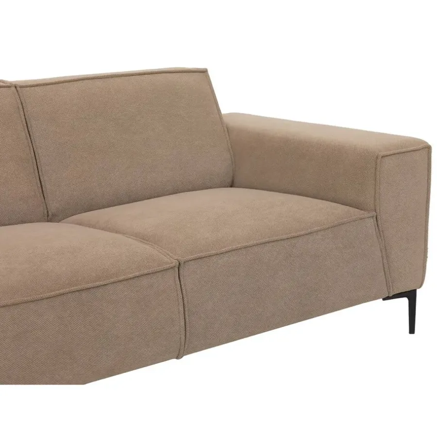 2,5 En 3-Zits Banken-Leen Bakker Bank Romy - 3-zits - stof Curio - beige