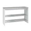 Haku Bank Tillio 81cm, 2 rekken - chroom/beton decor