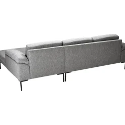 Hoekbanken-Leen Bakker Bank Tom met chaise longue rechts - Monza - grijs