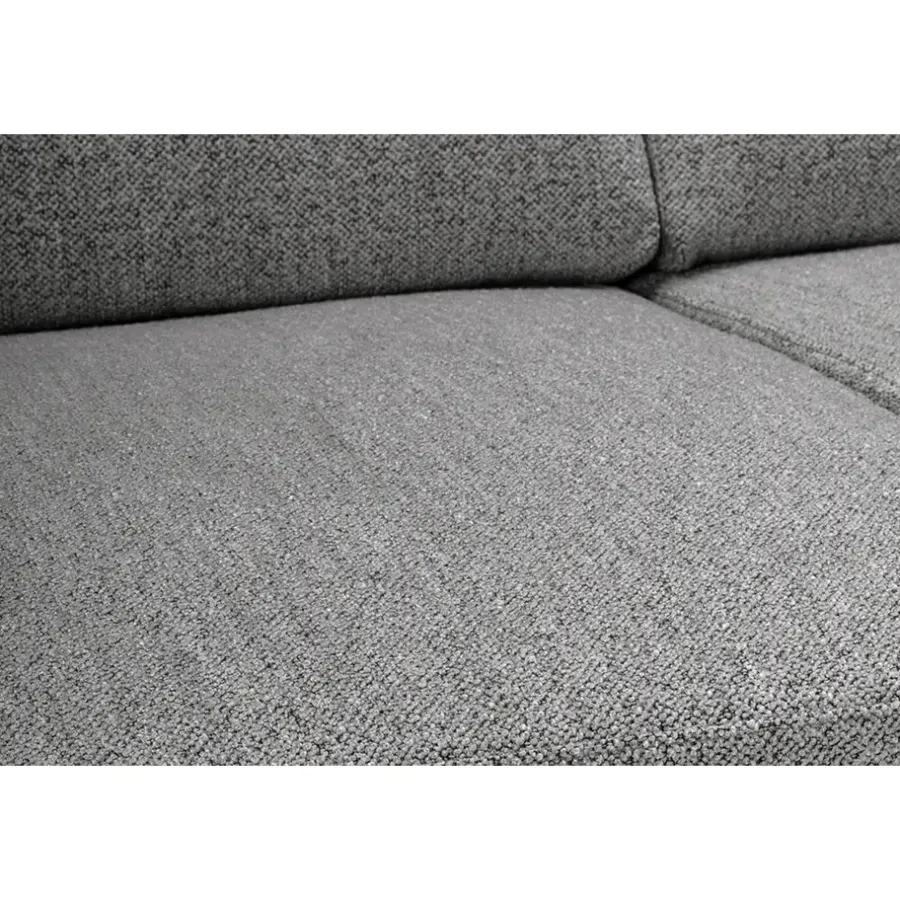 Hoekbanken-Leen Bakker Bank Tom met chaise longue rechts - Monza - grijs
