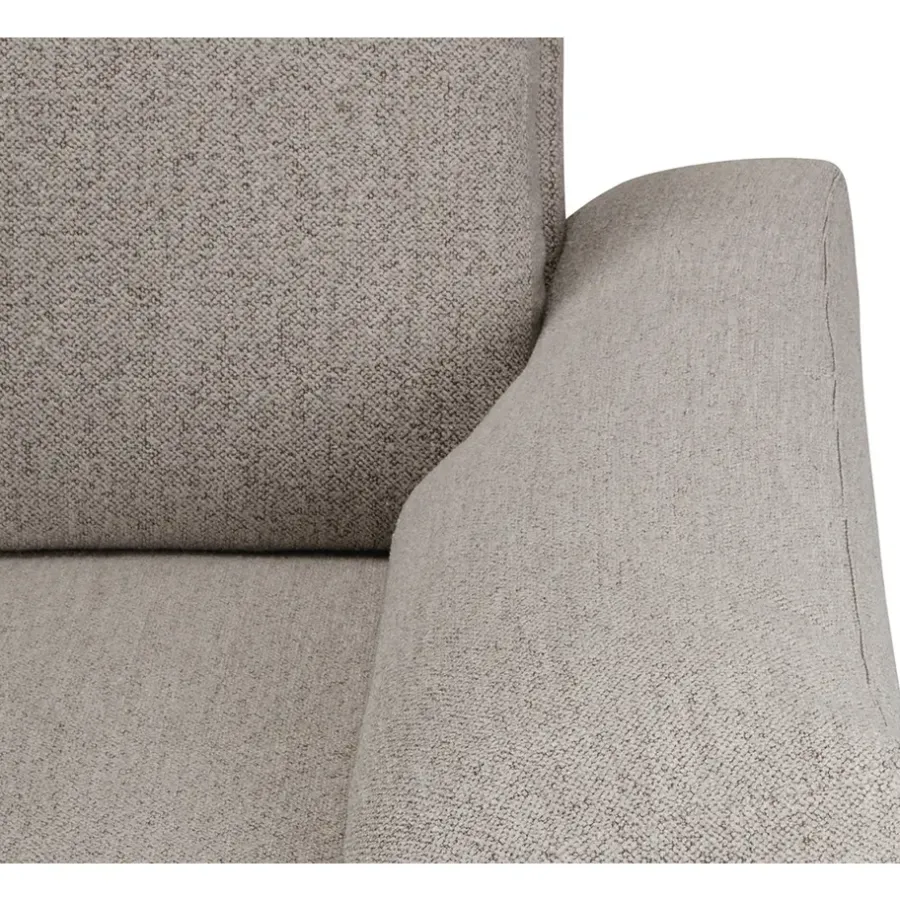Hoekbanken-Leen Bakker Bank Tom met chaise longue rechts - Java - beige