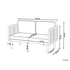 Beliani BARATTI - Tuinbank - Lichte houtkleur - Acaciahout