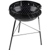 Merkloos Barbecue - houtskool BBQ - driepoot - zwart - 33 x 43 cm