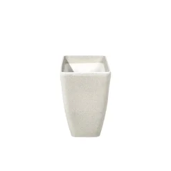 Bloempotten-Beliani BARIS - Bloempot set van 2 - Beige - Groot - Stenenmix