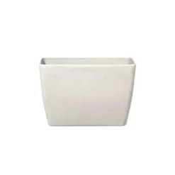 Bloempotten Voor Binnen-Beliani BARIS - Plantenbak - Beige - 60 cm - Stenenmix