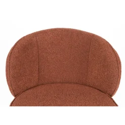 Giga Living Barkruk Oranje Stof - Zithoogte 75cm - 50x52x100cm - Joa - Set van 2