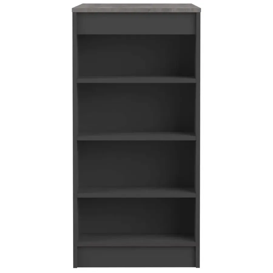 TemaHome Bartafel Aravis 115x50 met opbergruimte - zwart/beton