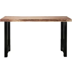 Bartafels-Giga Living Bartafel Boomstam Acaciahout - Naturel - Rechthoek - 150cm