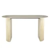 Bartafels-Giga Living Bartafel Ovaal - Keramiek Travertin - 178x70x92cm - Romano