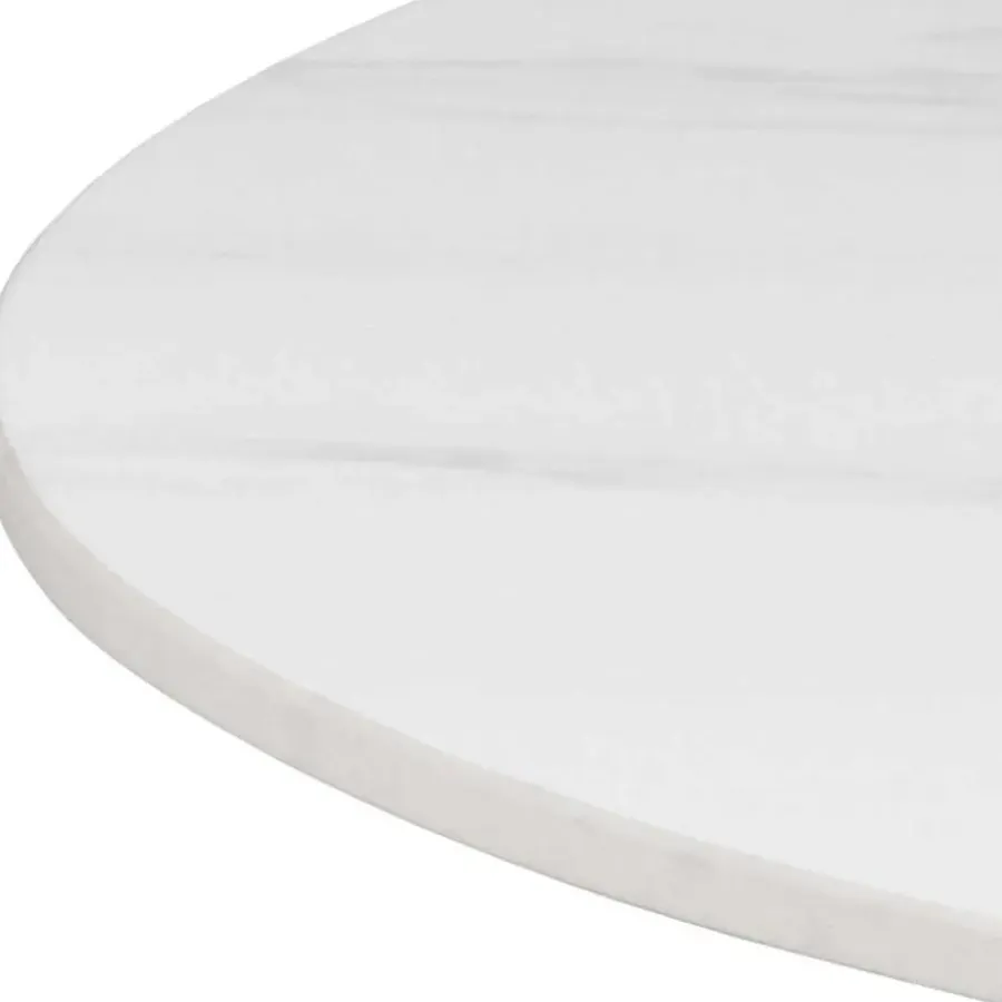 Giga Living Bartafel Wit Keramiek - Metaal - 80x80x105cm - Laurens