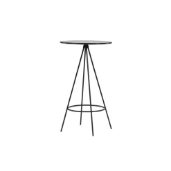 Bartafels-Fjôrd Bartafel Zwart Hout - 60x60x105cm - Bistro