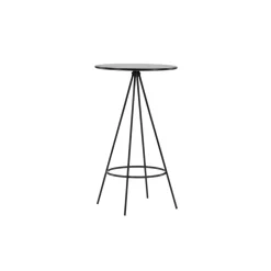 Bartafels-Fjôrd Bartafel Zwart Hout - 60x60x105cm - Bistro