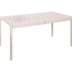 Tuintafels-Beliani BARTICA - Tuintafel - Beige - 154 x 84 cm - Synthetisch materiaal