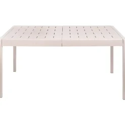 Tuintafels-Beliani BARTICA - Tuintafel - Beige - 154 x 84 cm - Synthetisch materiaal