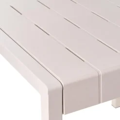 Tuintafels-Beliani BARTICA - Tuintafel - Beige - 154 x 84 cm - Synthetisch materiaal