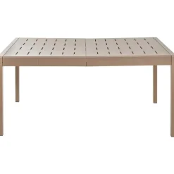 Tuintafels-Beliani BARTICA - Tuintafel - Bruin - 154 x 84 cm - Synthetisch materiaal