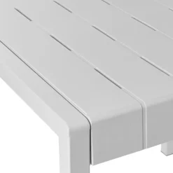 Tuintafels-Beliani BARTICA - Tuintafel - Grijs - 81 x 84 cm - Synthetisch materiaal