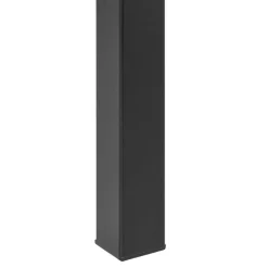 Beliani BARTICA - Tuintafel - zwart - 154 x 84 cm - Synthetisch materiaal