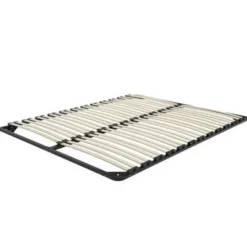 Beliani BASIC - Lattenbodem - Zwart - 140 x 200 cm - Staal