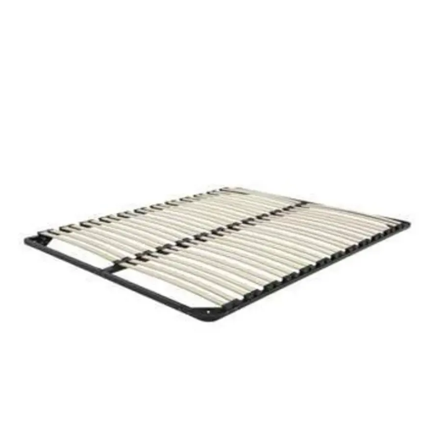 Beliani BASIC - Lattenbodem - Zwart - 140 x 200 cm - Staal