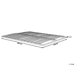 Beliani BASIC - Lattenbodem - Zwart - 140 x 200 cm - Staal